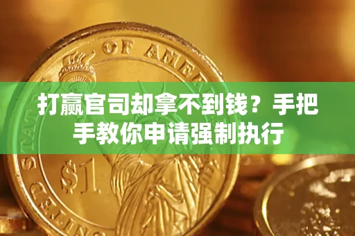 武汉打赢官司却拿不到钱？手把手教你申请强制执行