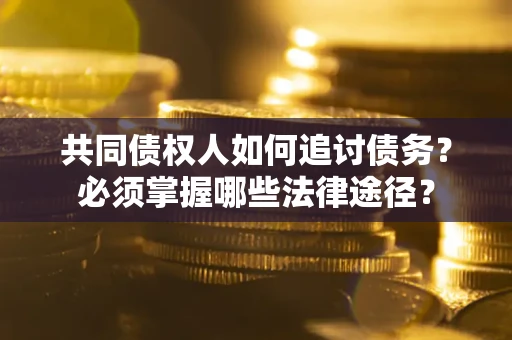 武汉共同债权人如何追讨债务？必须掌握哪些法律途径？