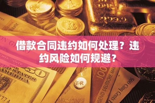 武汉借款合同违约如何处理？违约风险如何规避？