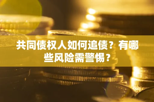 武汉共同债权人如何追债？有哪些风险需警惕？