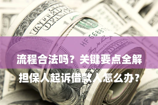 武汉

担保人起诉借款人怎么办？流程合法吗？关键要点全解析