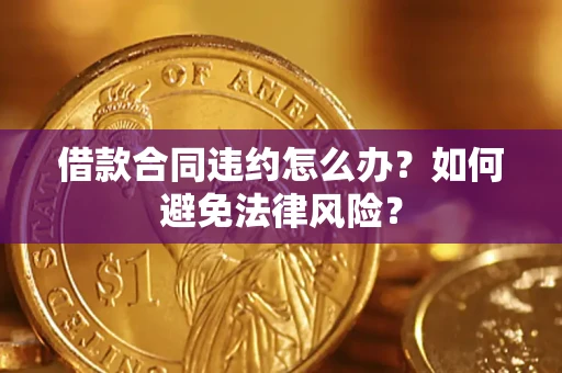 武汉借款合同违约怎么办？如何避免法律风险？