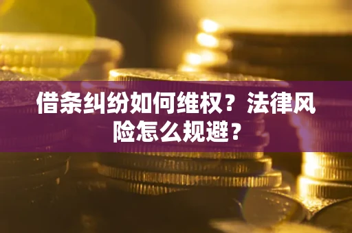 武汉借条纠纷如何维权？法律风险怎么规避？