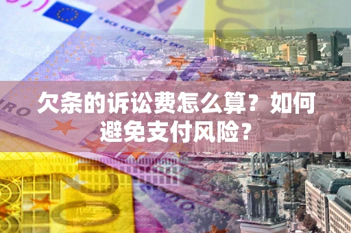 武汉欠条的诉讼费怎么算？如何避免支付风险？